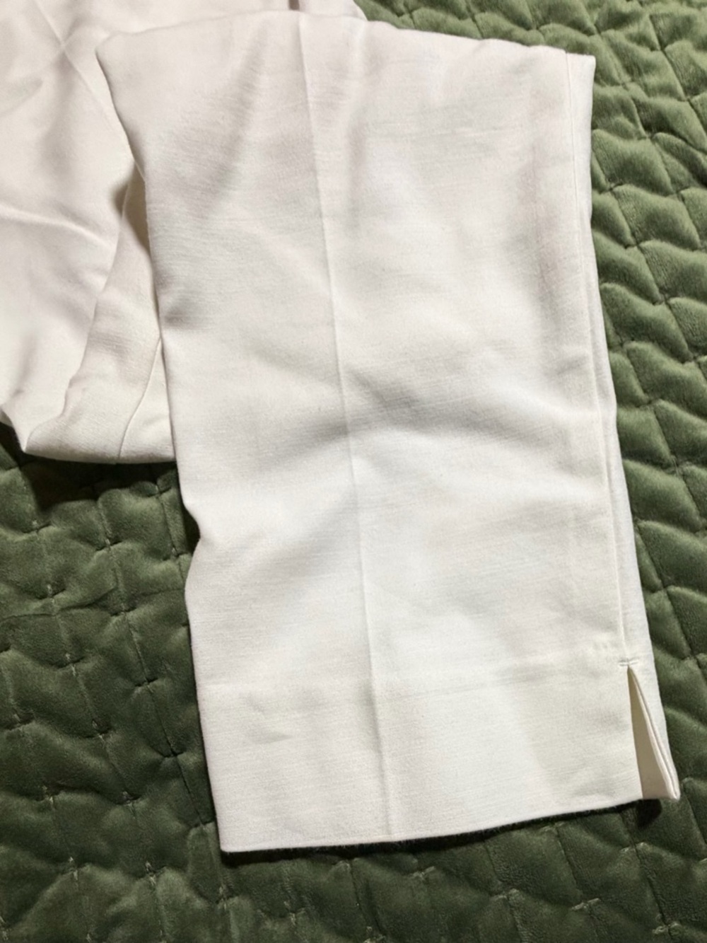 J. Jill Essential Cotton Stretch white pants‎ pull on size 4 pockets - Picture 13 of 13
